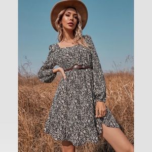 Shein Floral A-Line Dress